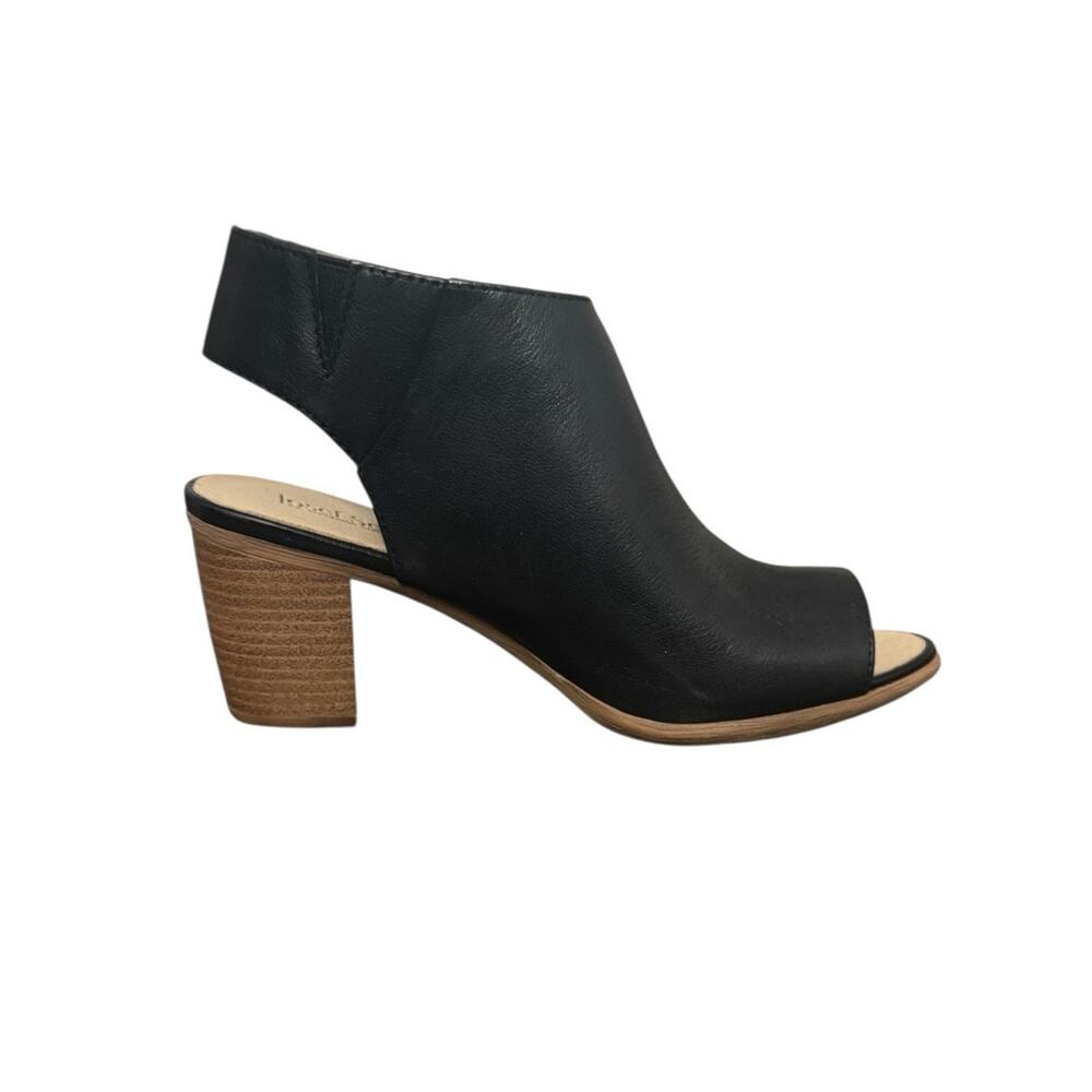 NIB! Josef Seibel Bonnie‎ Black Leather Peep Toe Bootie - EU 37 / US 6-6.5